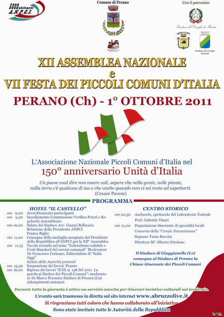 VII FESTA DEI PICCOLI COMUNI D'ITALIA
