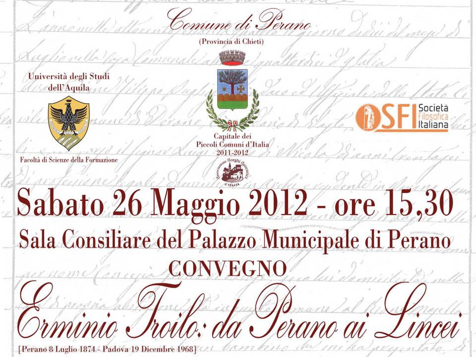 Convegno in onore di Erminio Troilo
